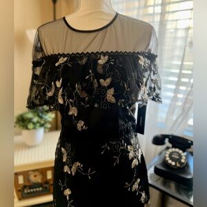 Elegant black Lulu’s party dress.